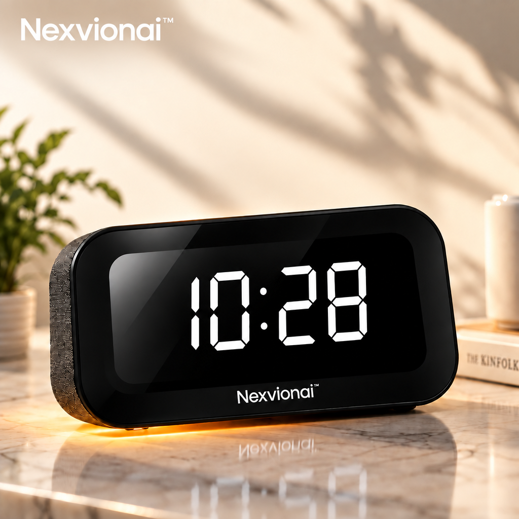 Nexvionai™ Smart Display Alarm Clock