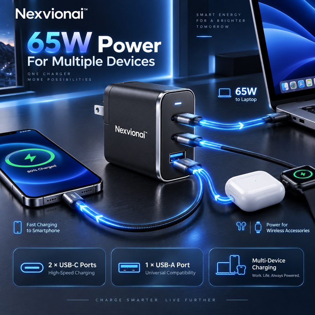Nexvionai™ 65W GaN Fast Charger