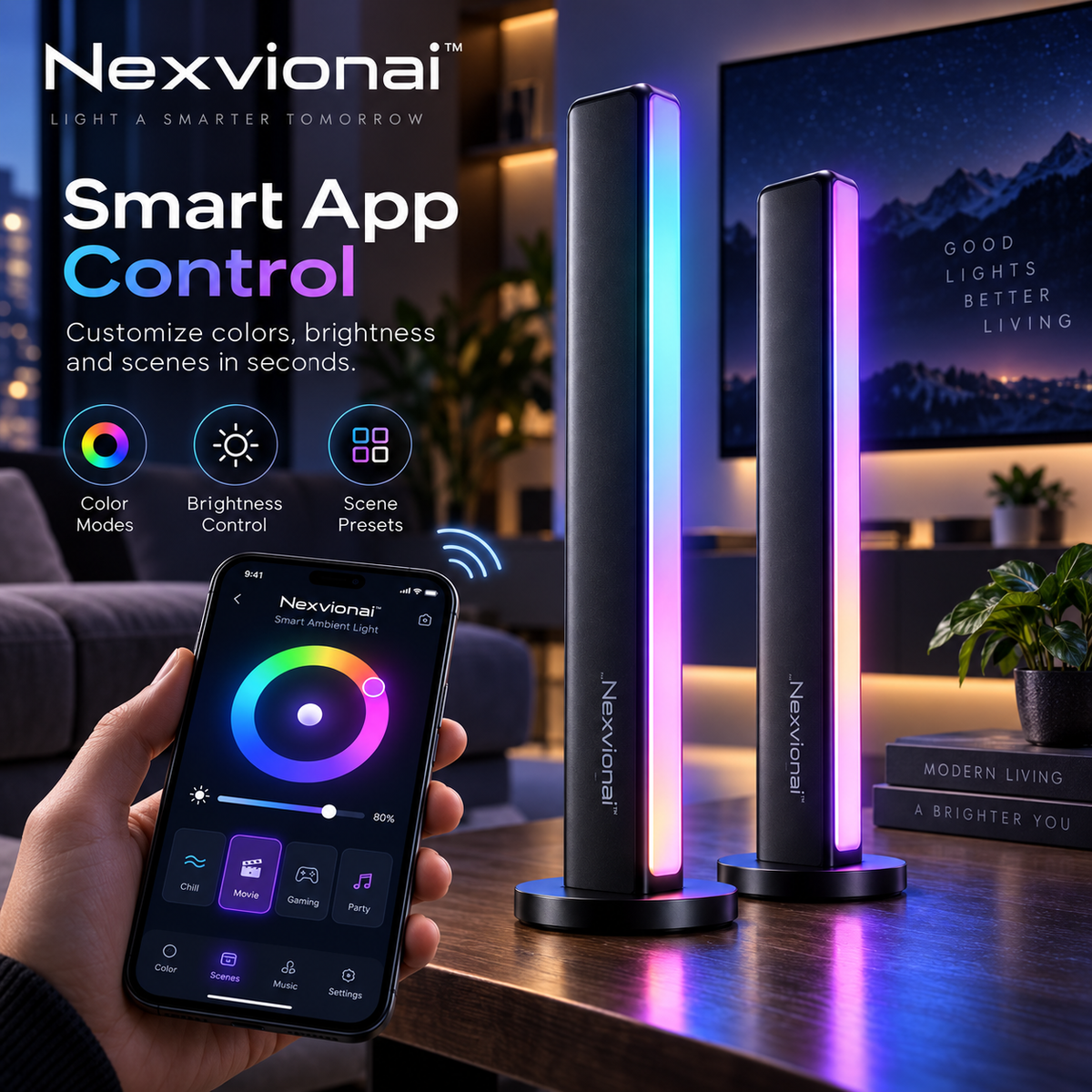 Nexvionai™ Smart LED Ambient Light Bar