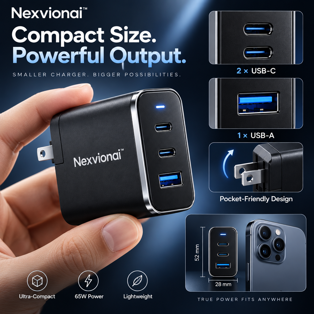 Nexvionai™ 65W GaN Fast Charger