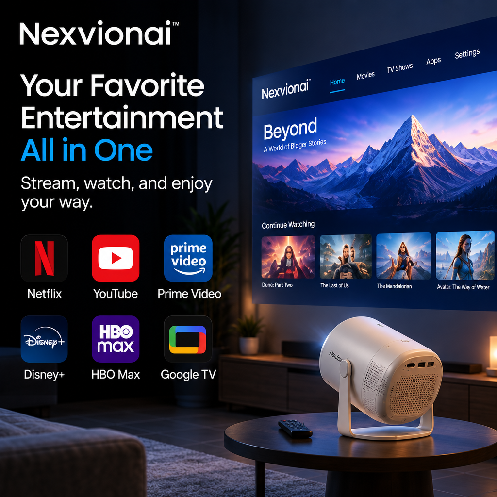 Nexvionai™ Mini AI Projector