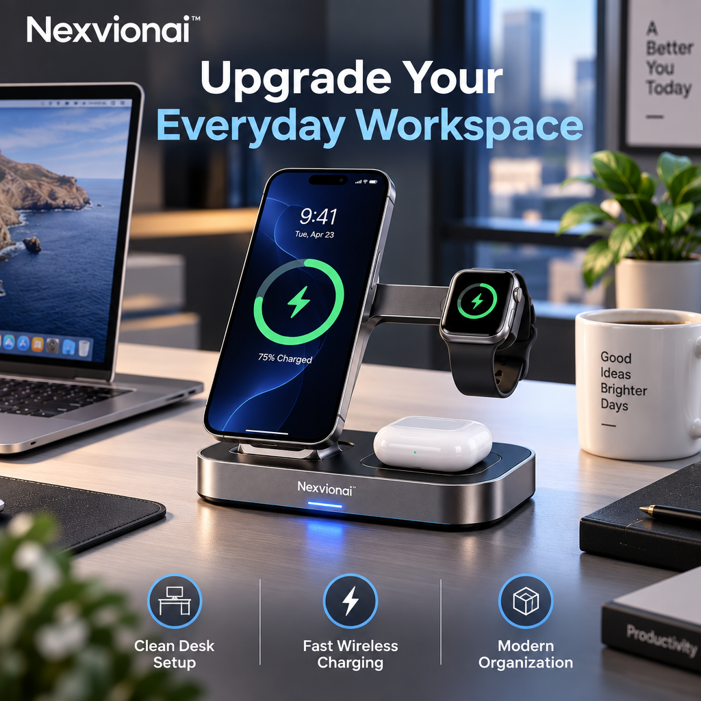 Nexvionai™ 3-in-1 Magnetic Wireless Charger
