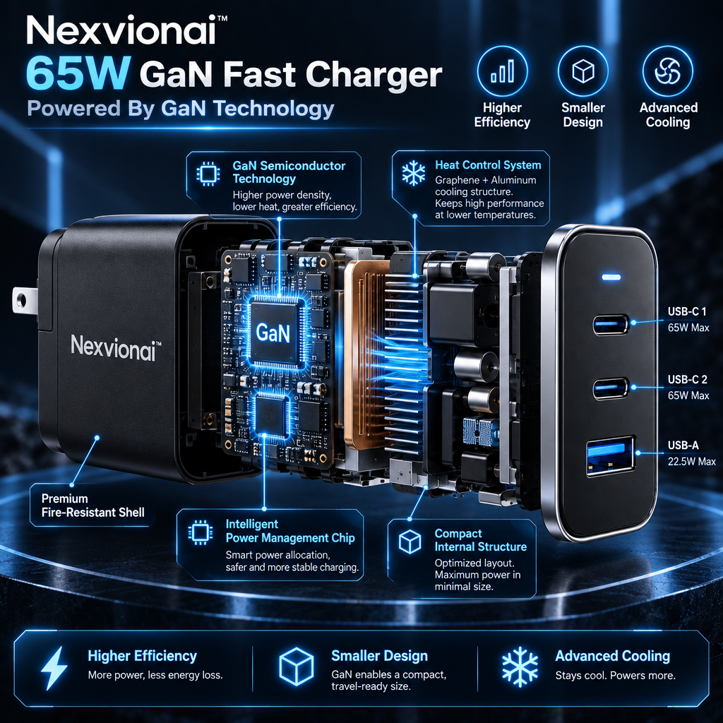 Nexvionai™ 65W GaN Fast Charger