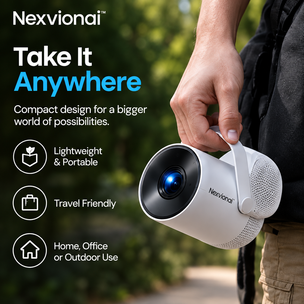 Nexvionai™ Mini AI Projector