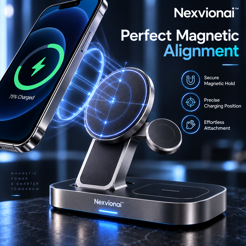 Nexvionai™ 3-in-1 Magnetic Wireless Charger