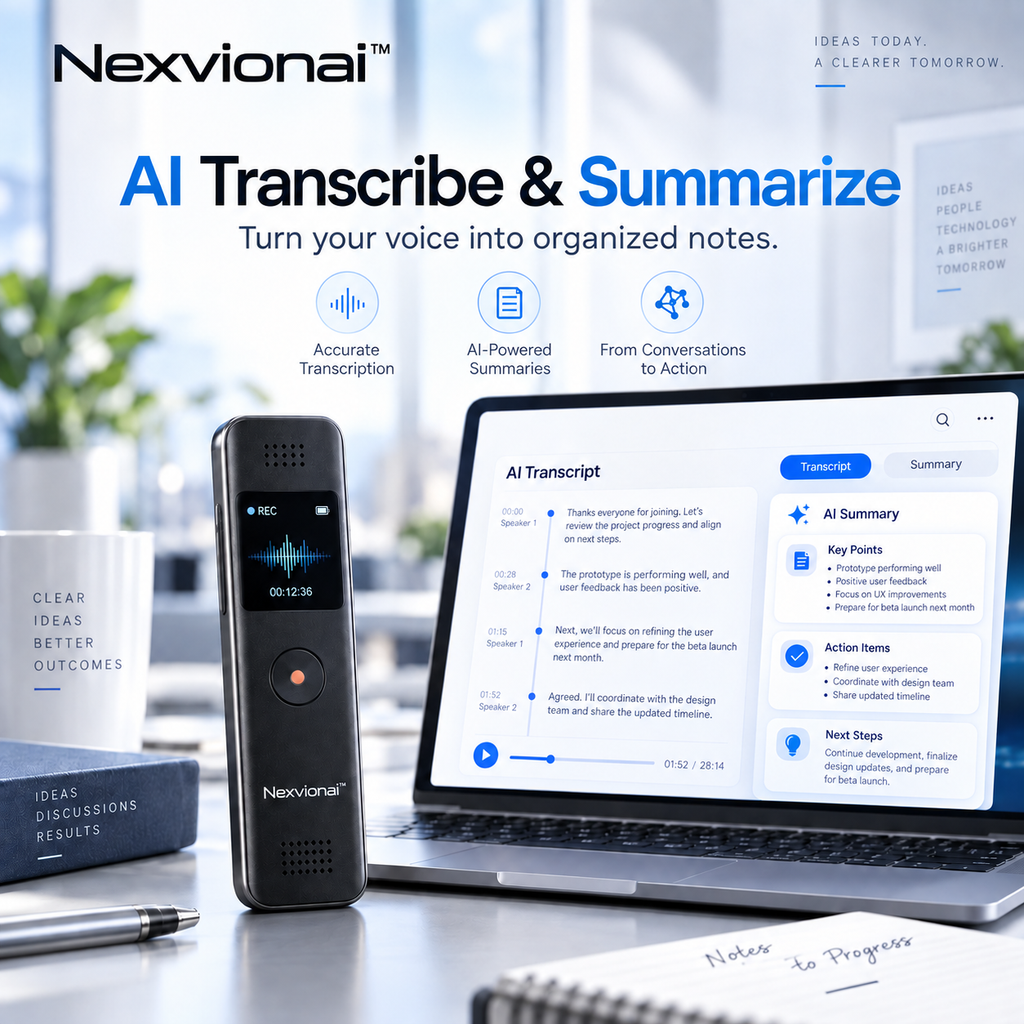 Nexvionai™ AI Voice Recorder