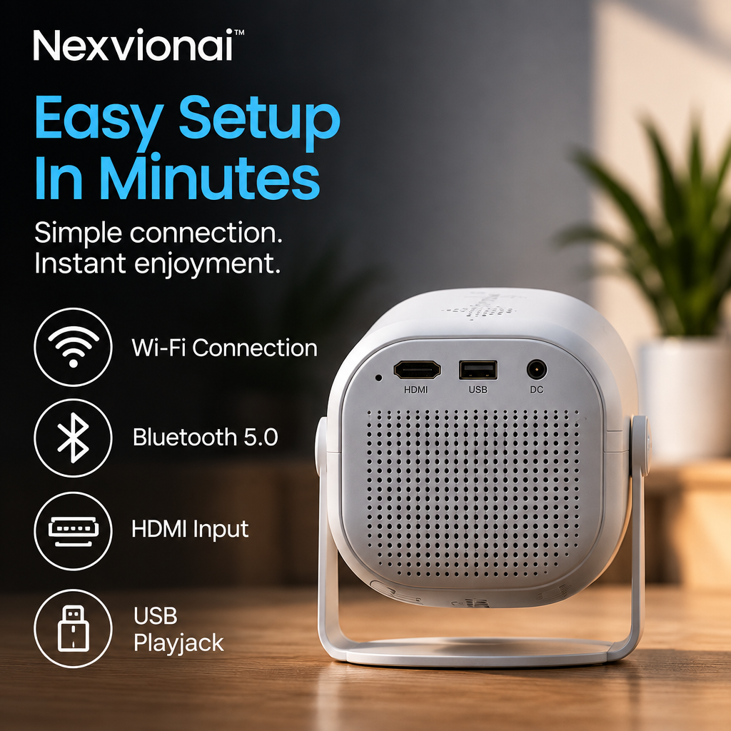 Nexvionai™ Mini AI Projector