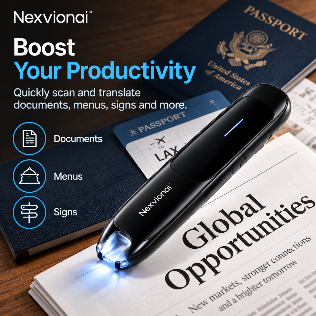 Nexvionai™ AI Translation Pen Scanner